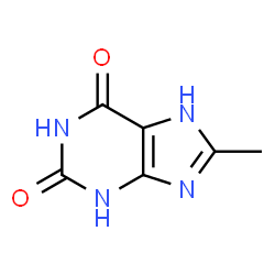 ChemSpider 2D Image | 8-Methylxanthine | C6H6N4O2
