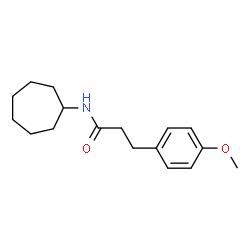 ChemSpider 2D Image | N-Cycloheptyl-3-(4-methoxyphenyl)propanamide | C17H25NO2