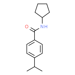 ChemSpider 2D Image | N-Cyclopentyl-4-isopropylbenzamide | C15H21NO
