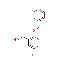 ChemSpider 2D Image | {5-Chloro-2-[(4-methylbenzyl)oxy]phenyl}methanol | C15H15ClO2