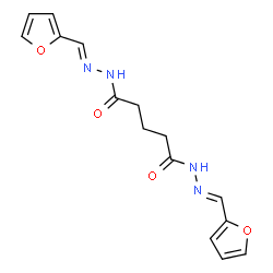 ChemSpider 2D Image | N'~1~,N'~5~-Bis[(E)-2-furylmethylene]pentanedihydrazide | C15H16N4O4