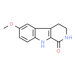 ChemSpider 2D Image | 6-METHOXY-2H,3H,4H,9H-PYRIDO[3,4-B]INDOL-1-ONE | C12H12N2O2