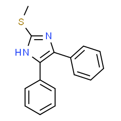 ChemSpider 2D Image | 2-(Methylsulfanyl)-4,5-diphenyl-1H-imidazole | C16H14N2S
