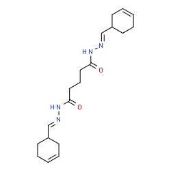 ChemSpider 2D Image | N'~1~,N'~5~-Bis[(E)-3-cyclohexen-1-ylmethylene]pentanedihydrazide | C19H28N4O2