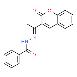 ChemSpider 2D Image | N'-[(1E)-1-(2-Oxo-2H-chromen-3-yl)ethylidene]benzohydrazide | C18H14N2O3