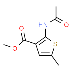 ChemSpider 2D Image | Methyl 2-acetamido-5-methyl-3-thiophenecarboxylate | C9H11NO3S