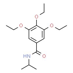 ChemSpider 2D Image | 3,4,5-Triethoxy-N-isopropylbenzamide | C16H25NO4