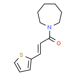 ChemSpider 2D Image | (2E)-1-(1-Azepanyl)-3-(2-thienyl)-2-propen-1-one | C13H17NOS