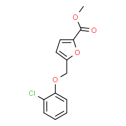 ChemSpider 2D Image | Methyl 5-[(2-chlorophenoxy)methyl]-2-furoate | C13H11ClO4