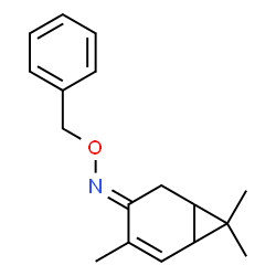 ChemSpider 2D Image | (3E)-N-(Benzyloxy)-4,7,7-trimethylbicyclo[4.1.0]hept-4-en-3-imine | C17H21NO
