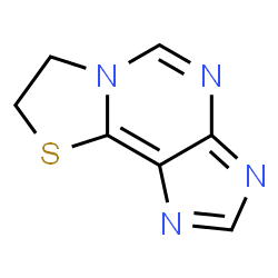 ChemSpider 2D Image | 7,8-Dihydro[1,3]thiazolo[2,3-i]purine | C7H6N4S