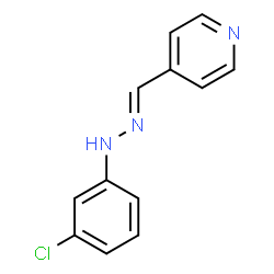 ChemSpider 2D Image | isonicotinaldehyde (3-chlorophenyl)hydrazone | C12H10ClN3
