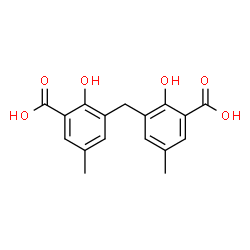 ChemSpider 2D Image | 3,3'-Methylenebis(2-hydroxy-5-methylbenzoic acid) | C17H16O6