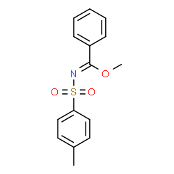ChemSpider 2D Image | Methyl N-[(4-methylphenyl)sulfonyl]benzenecarboximidate | C15H15NO3S