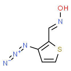ChemSpider 2D Image | (E)-1-(3-Azido-2-thienyl)-N-hydroxymethanimine | C5H4N4OS