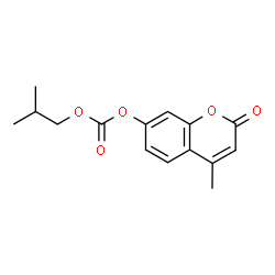 ChemSpider 2D Image | Isobutyl 4-methyl-2-oxo-2H-chromen-7-yl carbonate | C15H16O5
