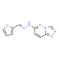 ChemSpider 2D Image | 6-[(2E)-2-(2-Furylmethylene)hydrazino][1,2,4]triazolo[4,3-b]pyridazine | C10H8N6O