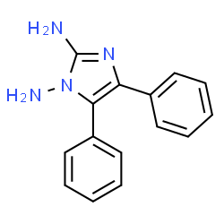 ChemSpider 2D Image | 4,5-Diphenyl-1H-imidazole-1,2-diamine | C15H14N4