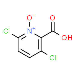 ChemSpider 2D Image | 3,6-Dichloro-2-pyridinecarboxylic acid 1-oxide | C6H3Cl2NO3