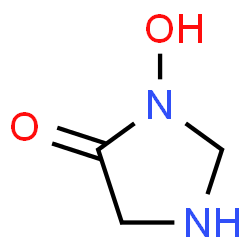 ChemSpider 2D Image | 3-Hydroxy-4-imidazolidinone | C3H6N2O2