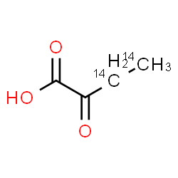 ChemSpider 2D Image | 2-Oxo(3,4-~14~C_2_)butanoic acid | C214C2H6O3