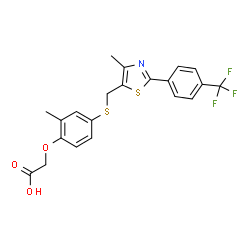 ChemSpider 2D Image | GW501516 | C21H18F3NO3S2