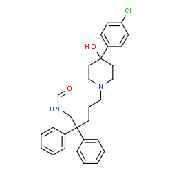 ChemSpider 2D Image | N-{5-[4-(4-Chlorophenyl)-4-hydroxy-1-piperidinyl]-2,2-diphenylpentyl}formamide | C29H33ClN2O2