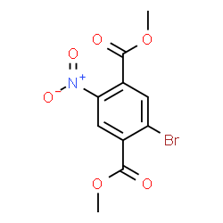 ChemSpider 2D Image | Dimethyl 2-bromo-5-nitroterephthalate | C10H8BrNO6
