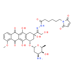 ChemSpider 2D Image | Aldoxorubicin | C37H42N4O13