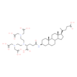 ChemSpider 2D Image | (3beta,8xi,9xi,14xi)-3-[(N,N-Bis{2-[bis(carboxymethyl)amino]ethyl}-D-gamma-glutamyl)amino]cholan-24-oic acid | C41H66N4O13