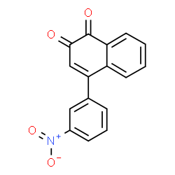 ChemSpider 2D Image | 4-(3-Nitrophenyl)-1,2-naphthalenedione | C16H9NO4