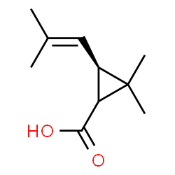 ChemSpider 2D Image | (-)-cis-chrysanthemic acid | C10H16O2
