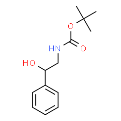 ChemSpider 2D Image | tert-Butyl (2-hydroxy-2-phenylethyl)carbamate | C13H19NO3
