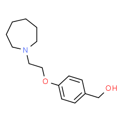 ChemSpider 2D Image | {4-[2-(1-Azepanyl)ethoxy]phenyl}methanol | C15H23NO2