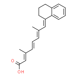 ChemSpider 2D Image | (2E,4E,6E,8E)-8-(3,4-Dihydro-1(2H)-naphthalenylidene)-3,7-dimethyl-2,4,6-octatrienoic acid | C20H22O2