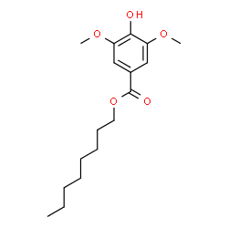 ChemSpider 2D Image | Octyl 4-hydroxy-3,5-dimethoxybenzoate | C17H26O5