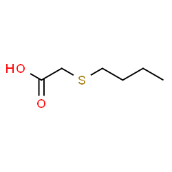 ChemSpider 2D Image | 2-(Butylthio)acetic acid | C6H12O2S