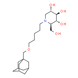 ChemSpider 2D Image | AMP-Deoxynojirimycin | C22H39NO5