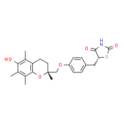 ChemSpider 2D Image | (2R,5R)-(+/-)-troglitazone | C24H27NO5S
