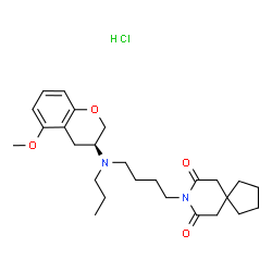 ChemSpider 2D Image | Alnespirone Hydrochloride | C26H39ClN2O4