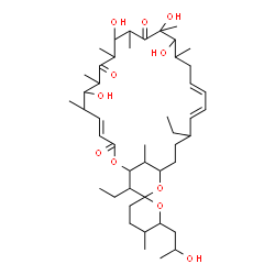 ChemSpider 2D Image | 22,28-Diethyl-7,11,14,15-tetrahydroxy-6'-(2-hydroxypropyl)-5',6,8,10,12,14,16,29-octamethyl-3',4',5',6'-tetrahydro-3H,9H,13H-spiro[2,26-dioxabicyclo[23.3.1]nonacosa-4,18,20-triene-27,2'-pyran]-3,9,13-
trione | C46H76O11