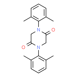 ChemSpider 2D Image | 1,4-Bis(2,6-dimethylphenyl)-2,5-piperazinedione | C20H22N2O2