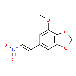ChemSpider 2D Image | 4-Methoxy-6-[(E)-2-nitrovinyl]-1,3-benzodioxole | C10H9NO5