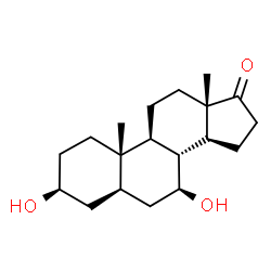 ChemSpider 2D Image | 7β-Hydroxyepiandrosterone | C19H30O3
