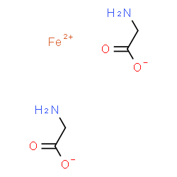ChemSpider 2D Image | Ferrous glycinate | C4H8FeN2O4