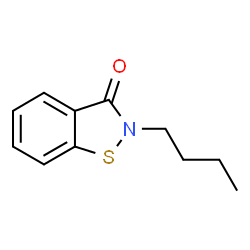 ChemSpider 2D Image | 2-butyl-1,2-benzisothiazolin-3-one | C11H13NOS