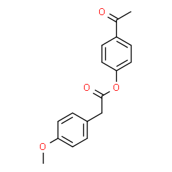 ChemSpider 2D Image | 4-Acetylphenyl (4-methoxyphenyl)acetate | C17H16O4