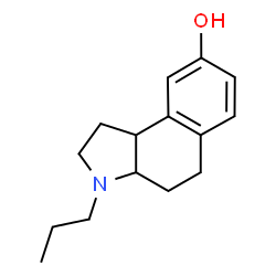ChemSpider 2D Image | 3-Propyl-2,3,3a,4,5,9b-hexahydro-1H-benzo[e]indol-8-ol | C15H21NO