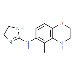 ChemSpider 2D Image | N-(4,5-Dihydro-1H-imidazol-2-yl)-5-methyl-3,4-dihydro-2H-1,4-benzoxazin-6-amine | C12H16N4O