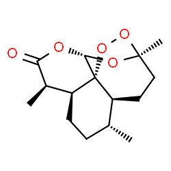 ChemSpider 2D Image | (3S,5aS,6R,8aS,9R,12S,12aR)-3,6,9-trimethyloctahydro-3,12-epoxy[1,2]dioxepino[4,3-i]isochromen-10(3H)-one | C15H22O5